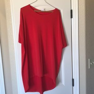 LuLaRoe Irma size small Red